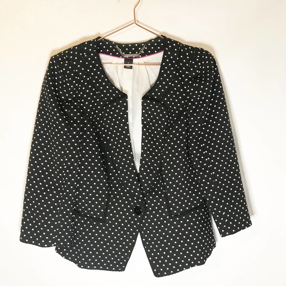White House Black Market Jackets & Blazers - WHBM polka dot jacket size 10